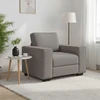 Sofa Sofos krėslas, pilkai rudas, 100x77x82 cm, audinys