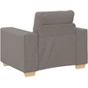 Sofa Sofos krėslas, pilkai rudas, 100x78x80 cm, audinys