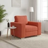 Sofa Sofos krėslas, raudonai oranžinis, 100x77x82 cm, velvetas, audinys