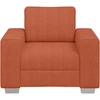 Sofa Sofos krėslas, raudonai oranžinis, 100x77x82 cm, velvetas, audinys