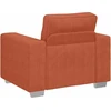 Sofa Sofos krėslas, raudonai oranžinis, 100x77x82 cm, velvetas, audinys