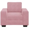 Sofa Sofos krėslas, rožinė, 100x77x82 cm, aksomas