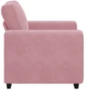 Sofa Sofos krėslas, rožinė, 100x77x82 cm, aksomas