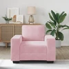 Sofa Sofos krėslas, rožinė, 100x77x82 cm, aksomas