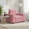 Sofa Sofos krėslas, rožinė, 100x78x80 cm, aksomas