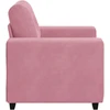 Sofa Sofos krėslas, rožinė, 100x78x80 cm, aksomas