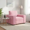 Sofa Sofos krėslas, rožinė, 100x78x84 cm, aksomas