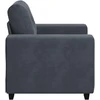 Sofa Sofos krėslas, tamsiai pilkas, 100x78x80 cm, aksomas