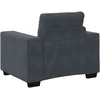 Sofa Sofos krėslas, tamsiai pilkas, 100x78x80 cm, aksomas
