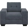 Sofa Sofos krėslas, tamsiai pilkas, 100x78x80 cm, aksomas