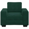 Sofa Sofos krėslas, tamsiai žalias, 100x77x82 cm, aksomas