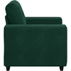 Sofa Sofos krėslas, tamsiai žalias, 100x78x80 cm, aksomas