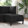 Sofa Sofos pufas su saugojimo funkcija Juoda Aksomas