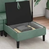 Sofa Sofos pufas su saugojimo funkcija Jūrinė žalia Aksomas