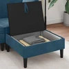 Sofa Sofos pufas su saugojimo funkcija Mėlyna Aksomas