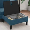 Sofa Sofos pufas su saugojimo funkcija Mėlyna Aksomas
