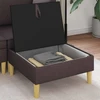 Sofa Sofos pufas su saugojimo funkcija Tamsiai rudas Audinys