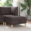 Sofa Sofos pufas su saugojimo funkcija Tamsiai rudas Audinys