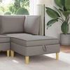 Sofa Sofos pufas su saugojimo funkcija Taupe Audinys