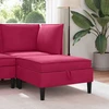 Sofa Sofos pufas su saugojimo funkcija Vyno raudona Aksomas