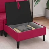 Sofa Sofos pufas su saugojimo funkcija Vyno raudona Aksomas
