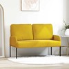 Sofa Sofos su pagalve 110cm Geltona fanera