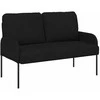 Sofa Sofos su pagalve 110cm Juoda fanera