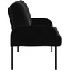 Sofa Sofos su pagalve 110cm Juoda fanera
