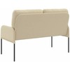 Sofa Sofos su pagalve 110cm Kreminė fanera