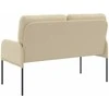Sofa Sofos su pagalve 110cm Kreminė fanera