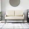 Sofa Sofos su pagalve 110cm Kreminė fanera