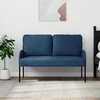 Sofa Sofos su pagalve 110cm Mėlyna fanera
