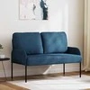 Sofa Sofos su pagalve 110cm Mėlyna fanera