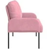 Sofa Sofos su pagalve 110cm Rožinė fanera