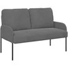 Sofa Sofos su pagalve 110cm Tamsiai pilka fanera