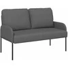 Sofa Sofos su pagalve 110cm Tamsiai pilka fanera