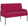 Sofa Sofos su pagalve 110cm Vyno raudona fanera