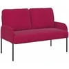 Sofa Sofos su pagalve 110cm Vyno raudona fanera