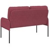 Sofa Sofos su pagalve 110cm Vyno raudona fanera