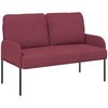 Sofa Sofos su pagalve 110cm Vyno raudona fanera