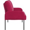 Sofa Sofos su pagalve 110cm Vyno raudona fanera