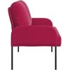 Sofa Sofos su pagalve 110cm Vyno raudona fanera
