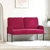 Sofa Sofos su pagalve 110cm Vyno raudona fanera