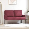 Sofa Sofos su pagalve 110cm Vyno raudona fanera