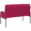 Sofa Sofos su pagalve 110cm Vyno raudona fanera