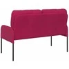Sofa Sofos su pagalve 110cm Vyno raudona fanera