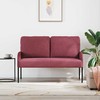 Sofa Sofos su pagalve 110cm Vyno raudona fanera