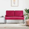 Sofa Sofos su pagalve 110cm Vyno raudona fanera