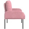 Sofa Sofos su pagalve 55cm Rožinė fanera
