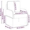 Sofa Sofos su pagalve 55cm Rožinė fanera